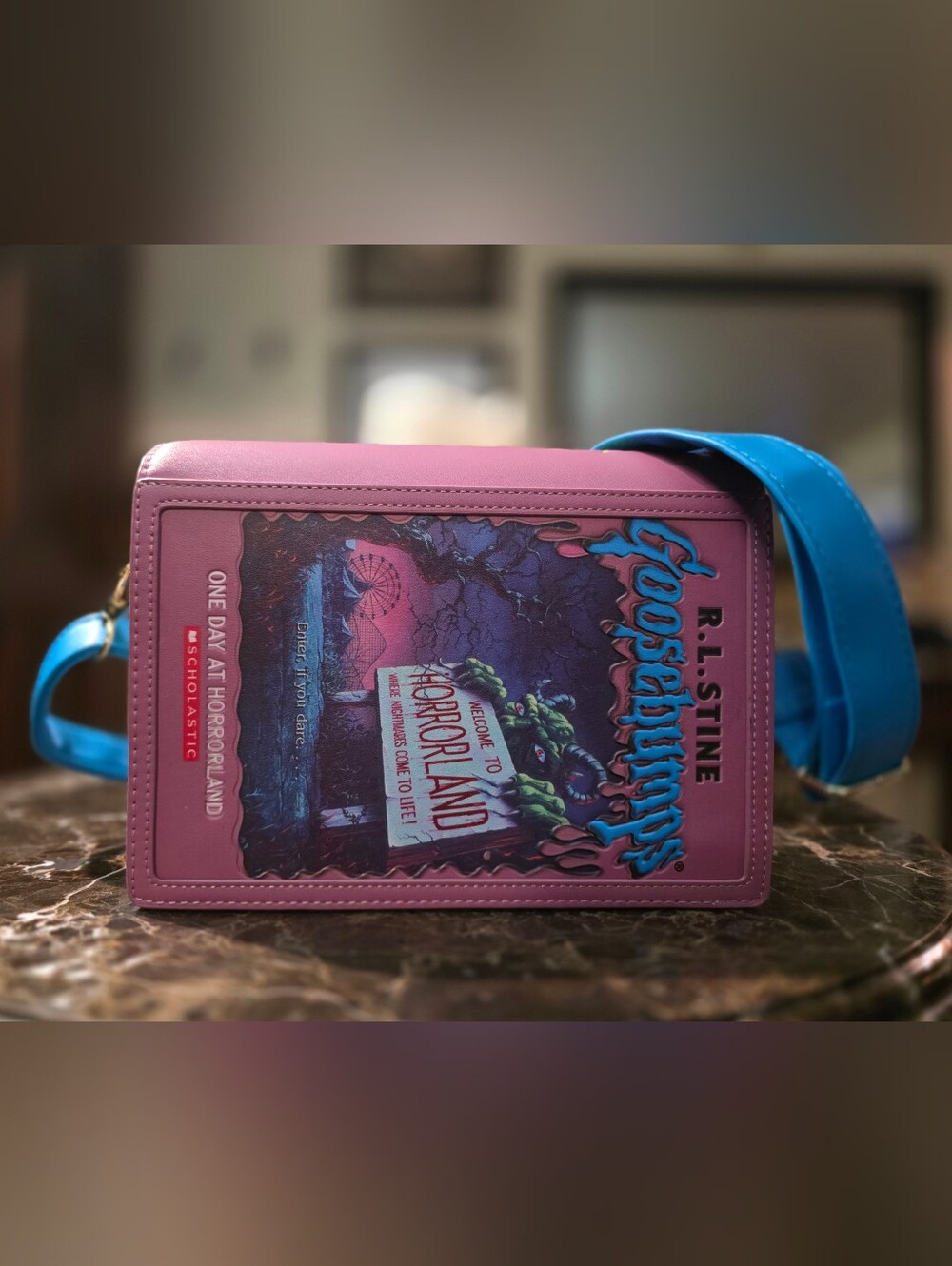 Loungefly R.L. Stine ~ Goosebumps #16 HorrorLand Book Cover Bag
